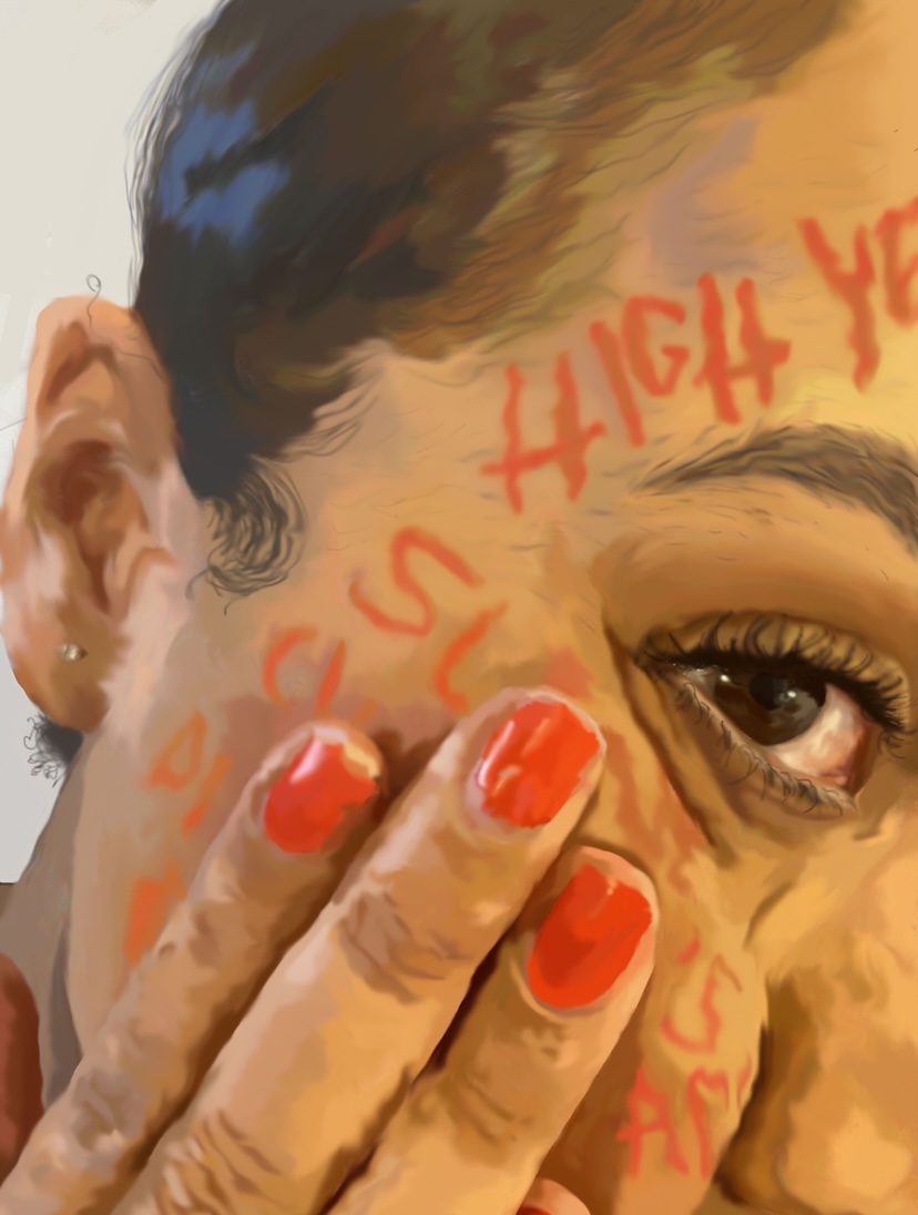 “marked” / a photoshop painting