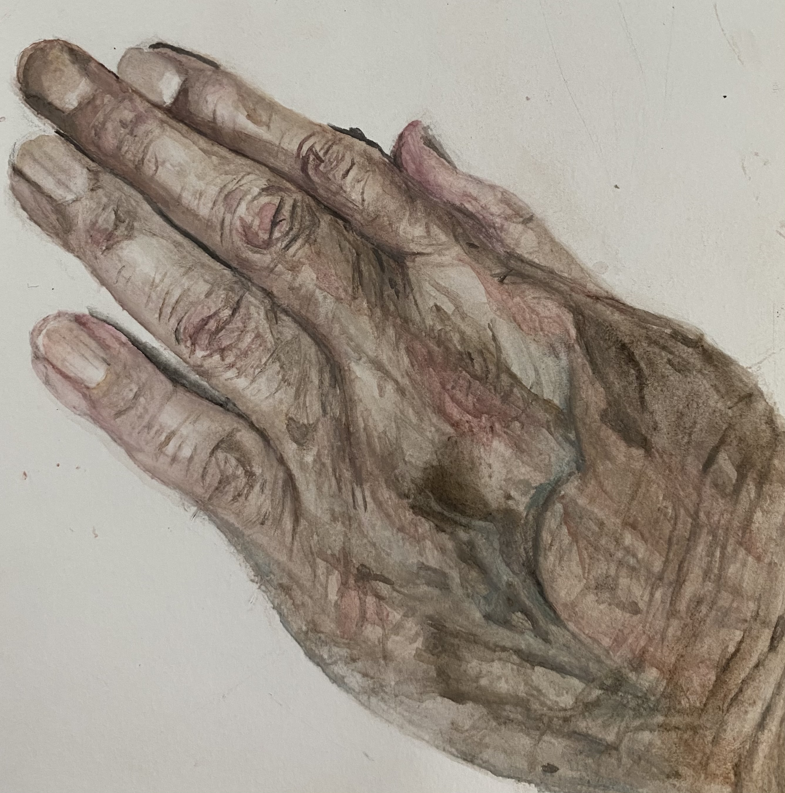Quick watercolour hand